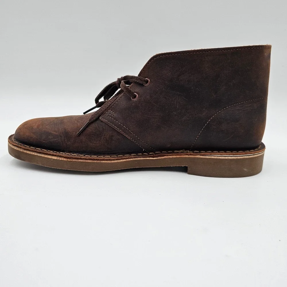 Clarks Collection Bushacre‎ 3 Mens Brown Leather Chukka Desert Boots 9 26150290
